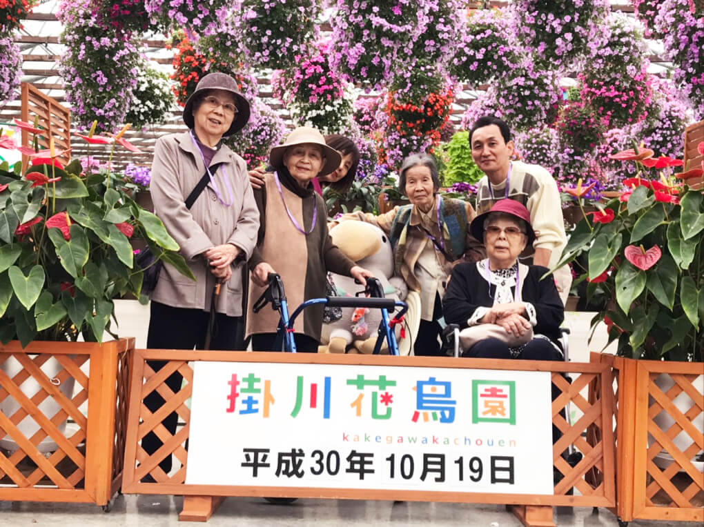 掛川花鳥園での記念撮影 その1