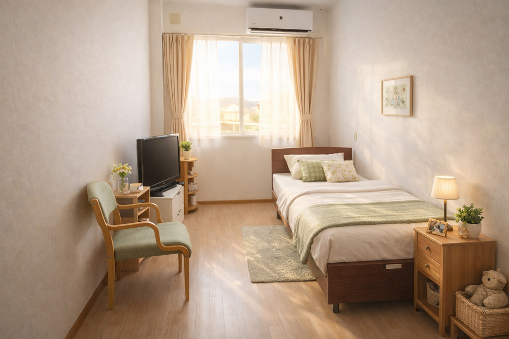 名古屋市の老人ホーム めいほくの憩 居室