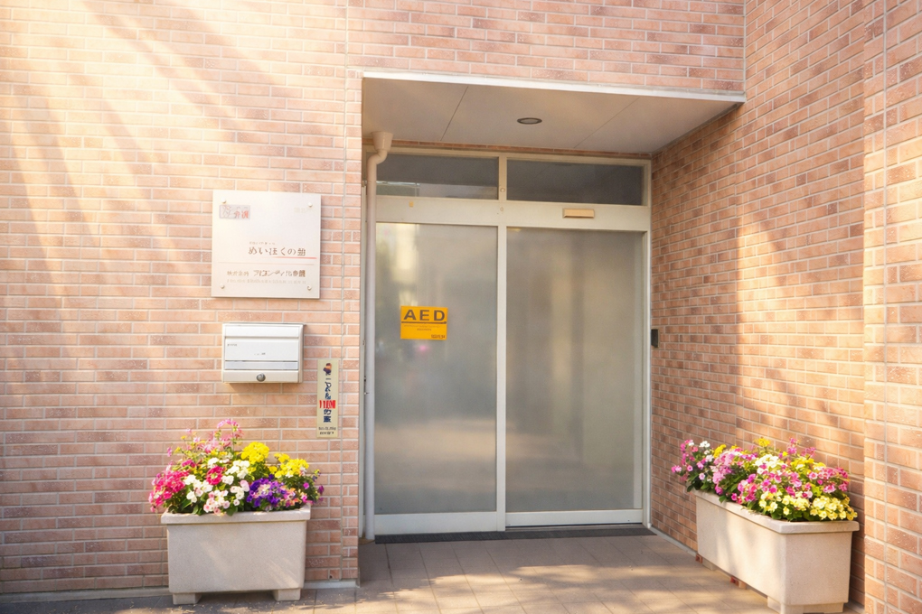 名古屋市の老人ホーム めいほくの憩 玄関