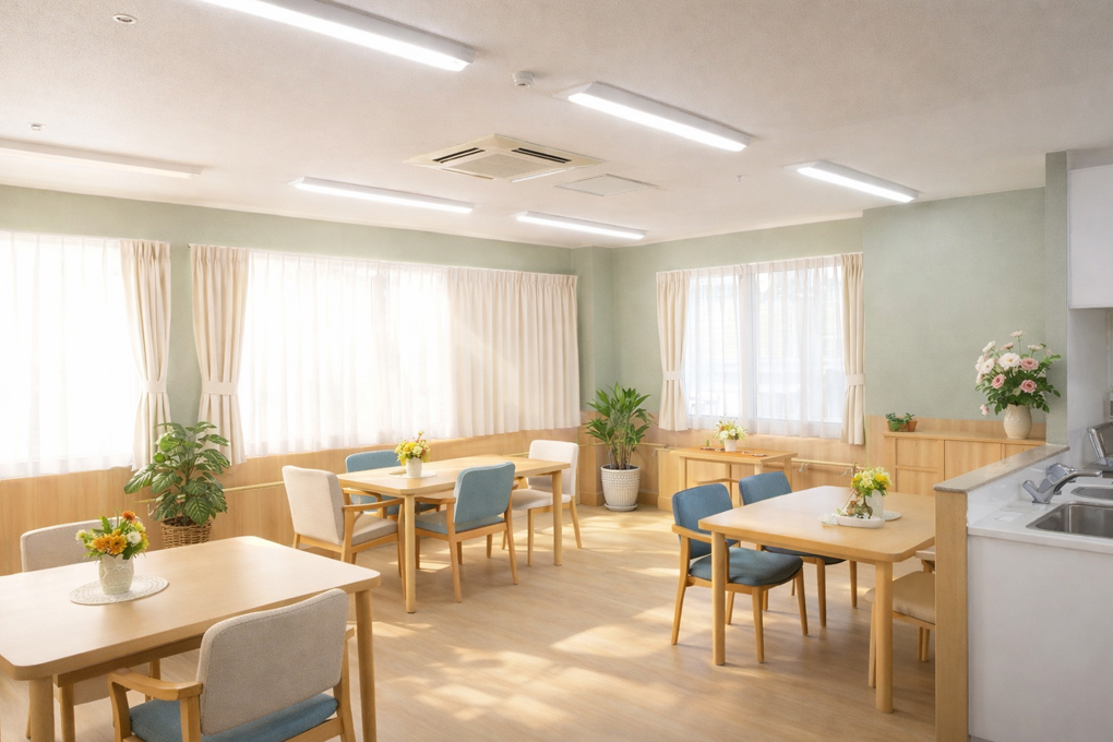 名古屋市の老人ホーム めいほくの憩 食堂