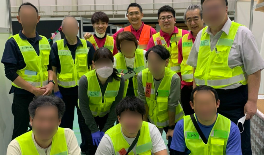 支援派遣スタッフ記念撮影